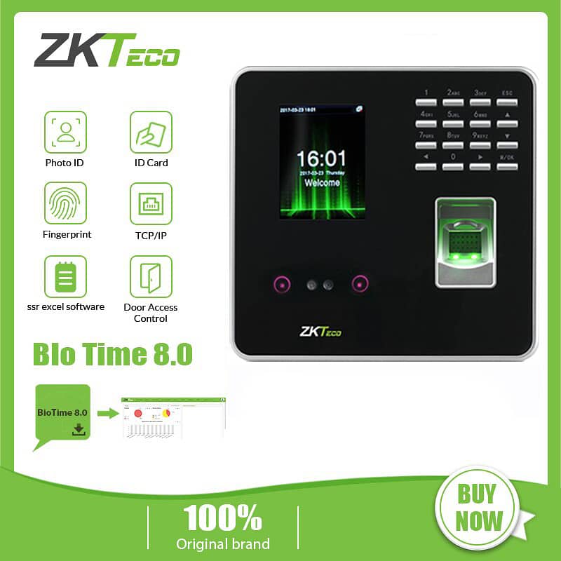 Biometric Attendance ZKTECO MB20 - Face Recognition 5