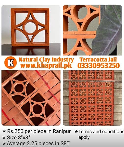 Khaprail tiles, Terracotta tiles, Gutka bricks 12