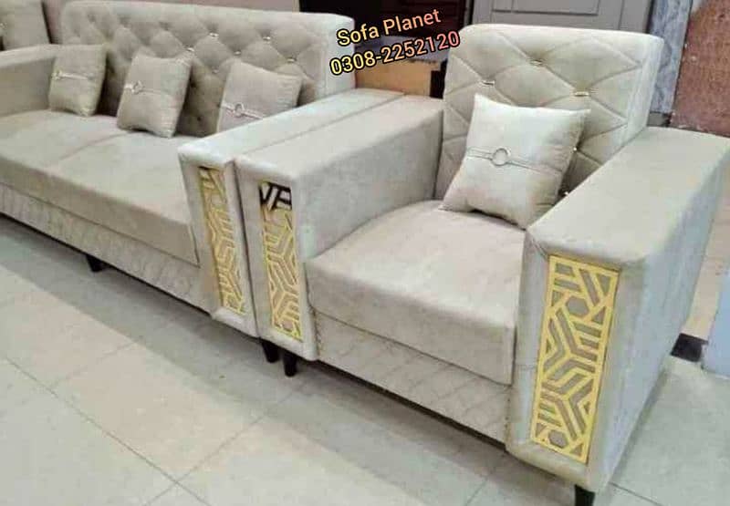 Sofa set 5 seater with 5 cushions free (Big sale for limited days) 4
