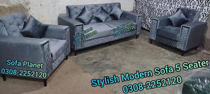Sofa set 5 seater with 5 cushions free (Big sale for limited days) 12