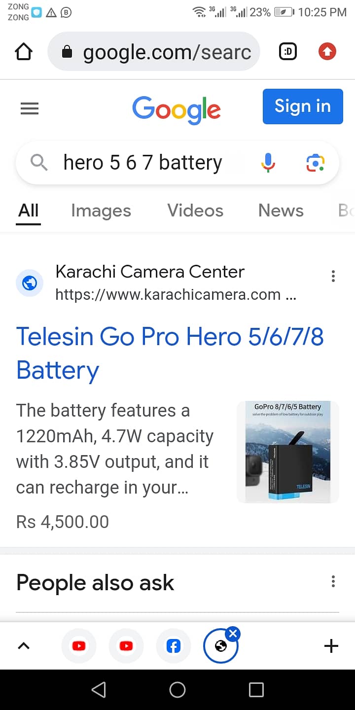 Hero gopro 5 6 7 8 battery 2