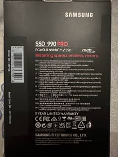 Samsung 990 Pro Nvme M2 SSD