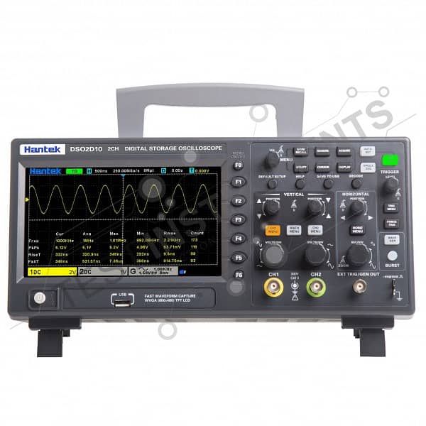 DSO2D10 Hantek Digital Storage Oscilloscope 2CH Dual Channel 100MHz 0