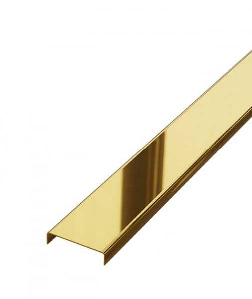 golden Patti U channel brass strip 7