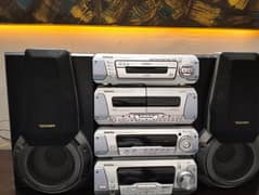 Technics Hi-fi sound system with speakers 0