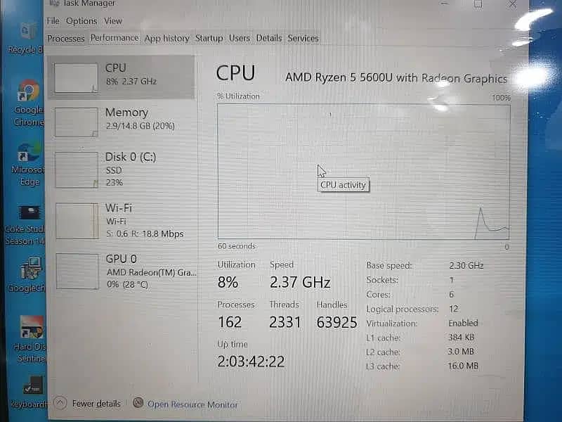 Lenovo L14 Gen-2 AMD Ryzen 5600, 16gb Ram, 256 NVMe, 14" FHD Display 3
