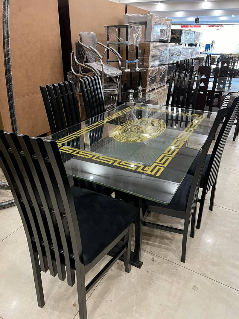 Dinning table/wooden dinning table/7 seater dinning table/Chairs 4