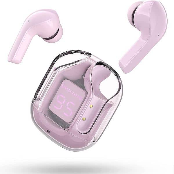 Air 31 Tws Transparent Earbuds Bluetooth 5.3v Pink 0