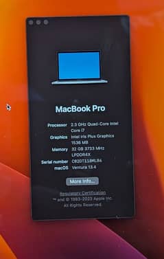 MacBook Pro 2020 32gb 1tb