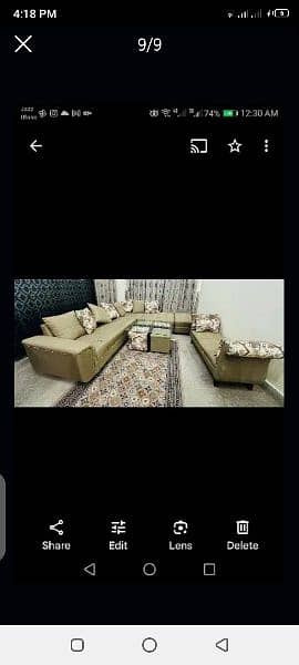 l shape sofa set for urgent sale like a new condition 4