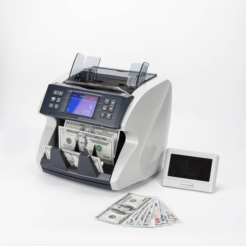 mix value currency counting machine with fake note detection in pak 17