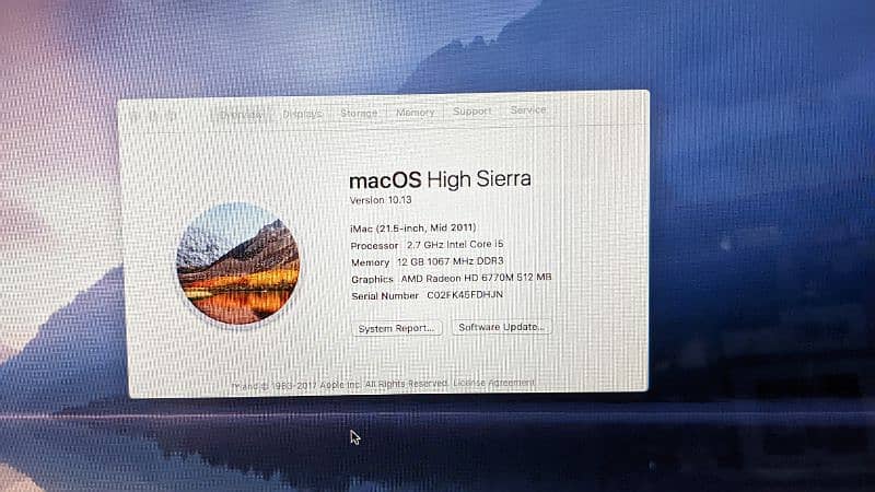 Apple iMac mid 2011 10