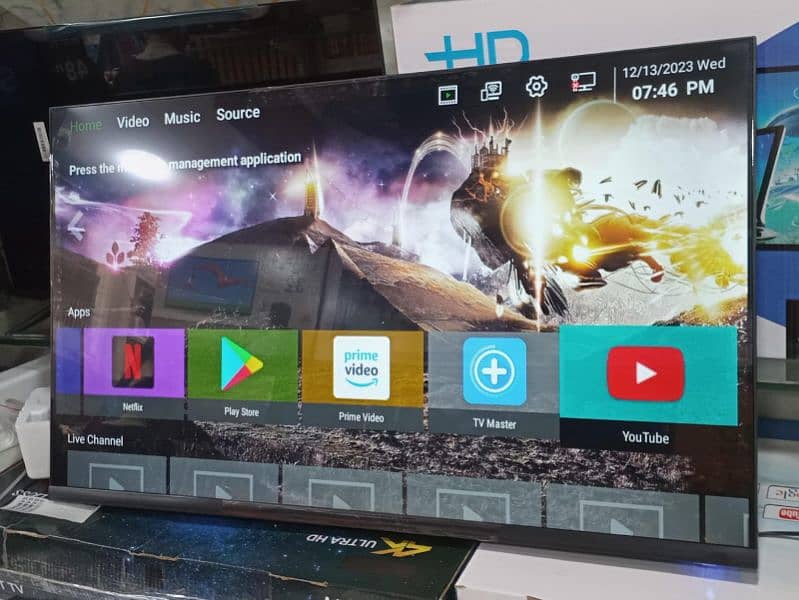 1 DAY SALE LED TV 55 INCH SMART 4K ULTRA SLIM ANDROID 1