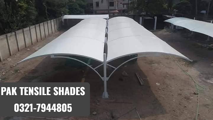 Fiber shades / car parking shades / tensile shades / / porch sheds 13