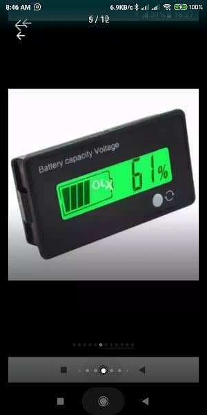 12V/24V/36V/48V 8-70V LCD Acid Lead Lithium Battery Capacity 14