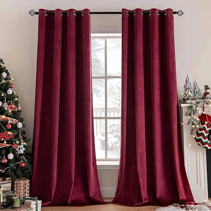 Luxur Pure Velvet Curtains 120 L * 60 W (2 Pair) 2
