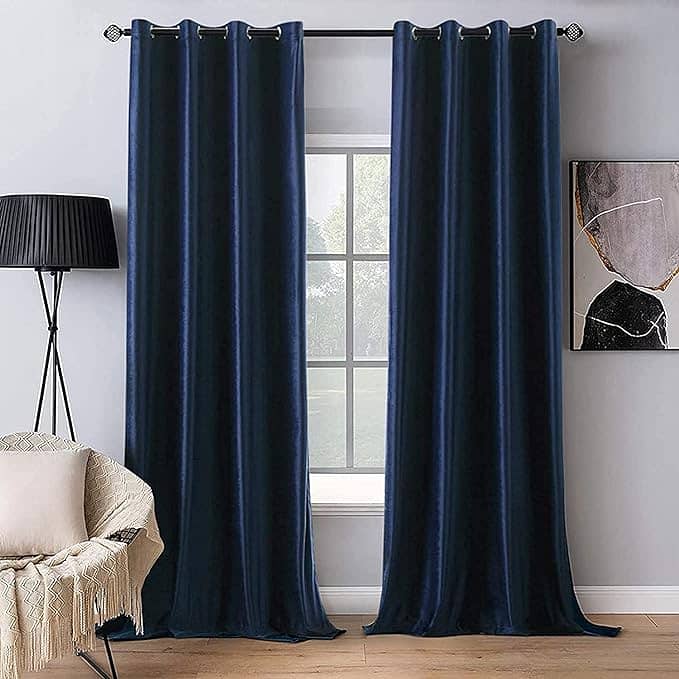 Luxur Pure Velvet Curtains 120 L * 60 W (2 Pair) 3