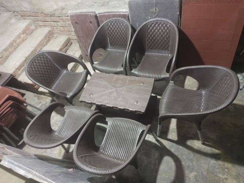 Plastic Chair | Chair Set | Plastic Chairs and Table Set |033210/40208 10