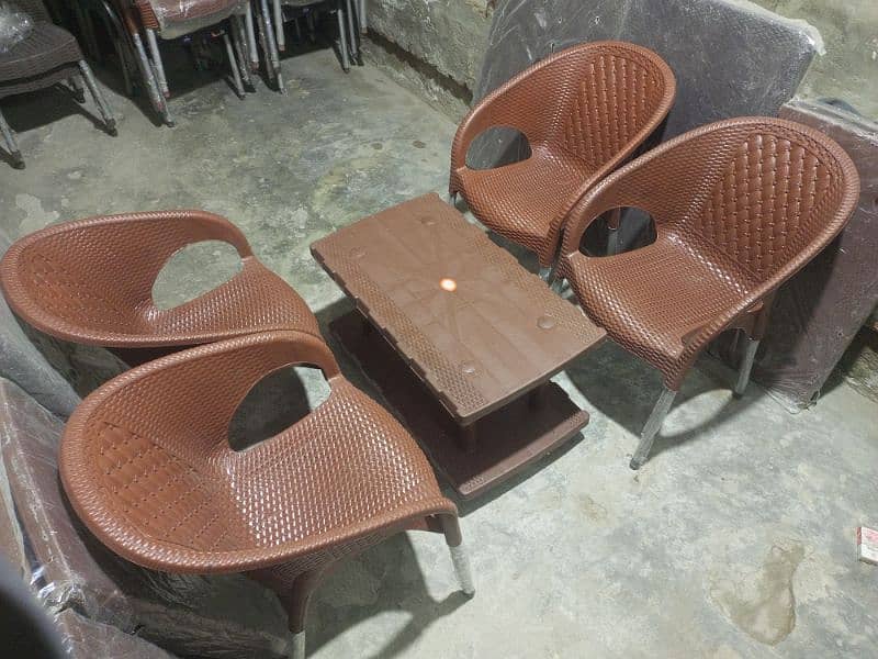 Plastic Chair | Chair Set | Plastic Chairs and Table Set |033210/40208 15