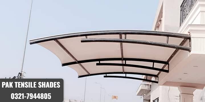 Tensile shades / porch sheds / parking shed / shades / window shades 6