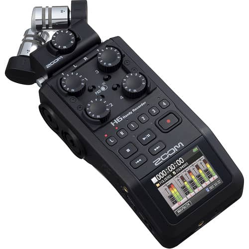 Zoom H6 All Black 6-Input / 6-Track Portable Handy Recorder 2