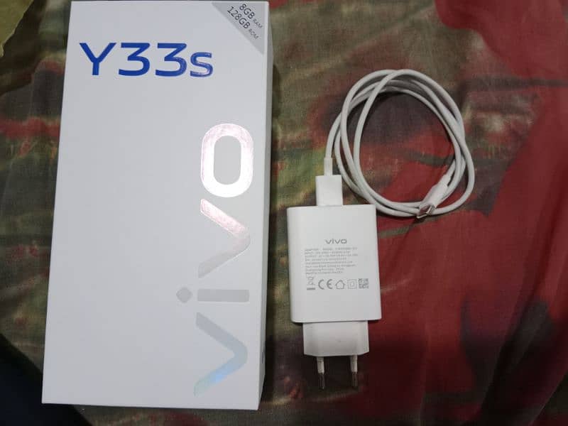 Vivo y33s With Complete box All Accessories 1