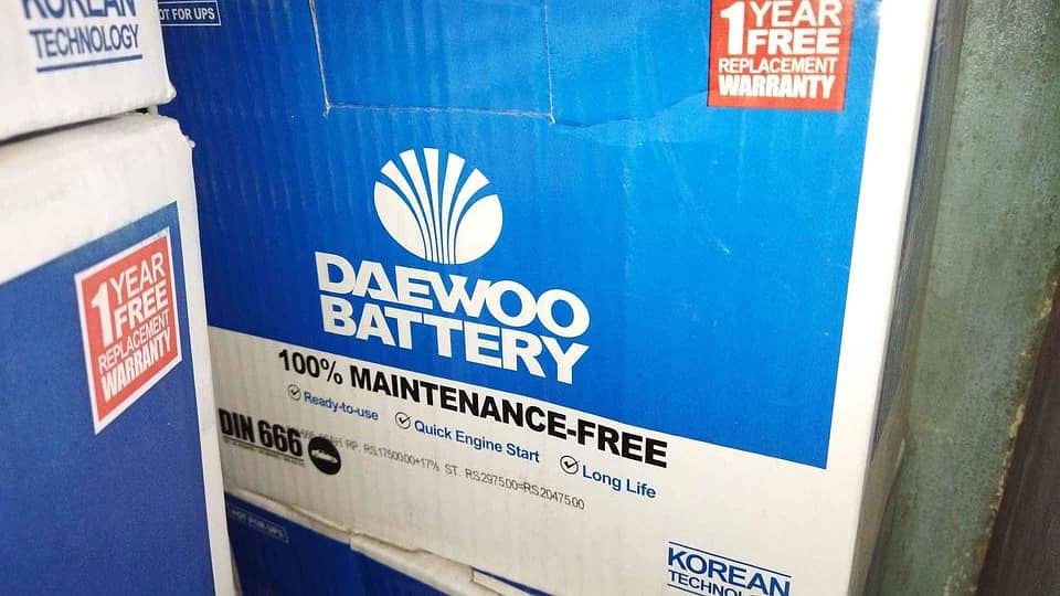 Daewoo Solar UPS CAR batteries 3
