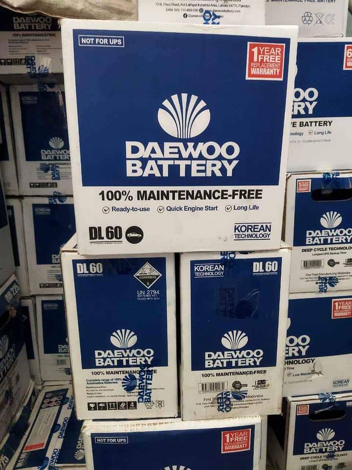 Daewoo Solar UPS CAR batteries 4