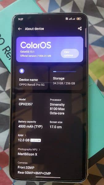 Oppo reno 8 pro 5g 24gb 0