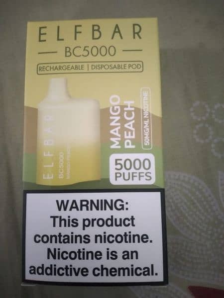 Elfbar disposable pod rechargeable 5000 puffs 5