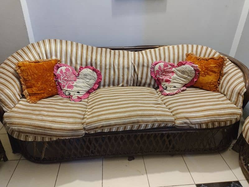 cane sofa set 1