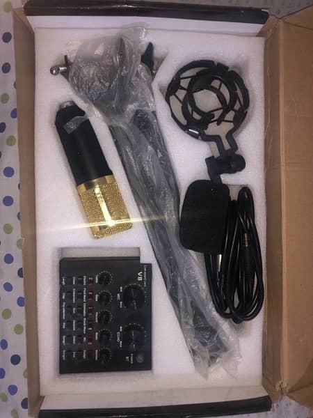 BM 800 Condenser Microphone Full Kit With Sound Card and Phantom Power 2
