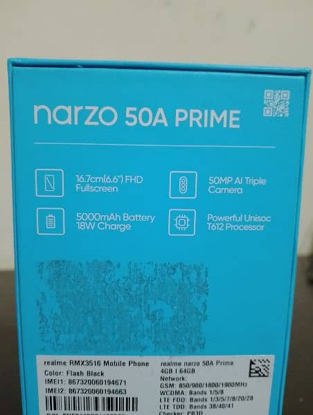Realme Narzo 50 Mobile 4/64 GB 10/10 Condition 5