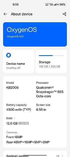 OnePlus 8T-5G (12+256) Dual Global 2