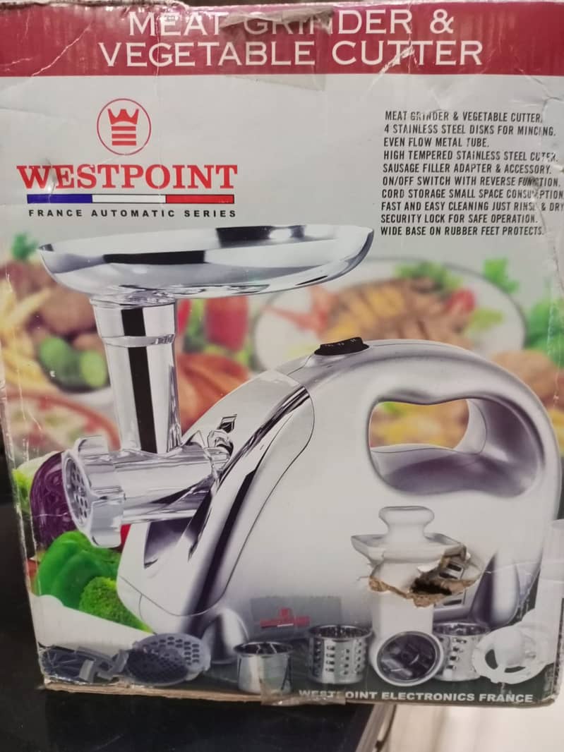 Brand new meat grinder/mincer machine - westpoint french series model 1