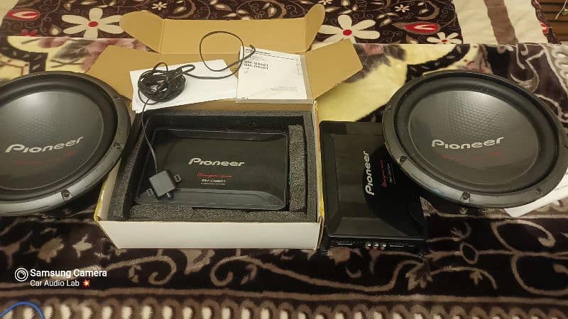 Pioneer woofers subwoofer speaker amplifier car audio sound system 0