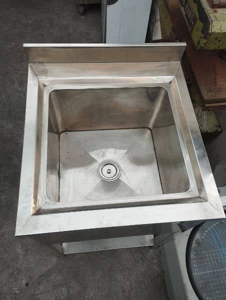 Wash basin 24*24 steel body for commercial kitchen 0