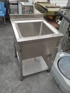 Wash basin 24*24 steel body for commercial kitchen
