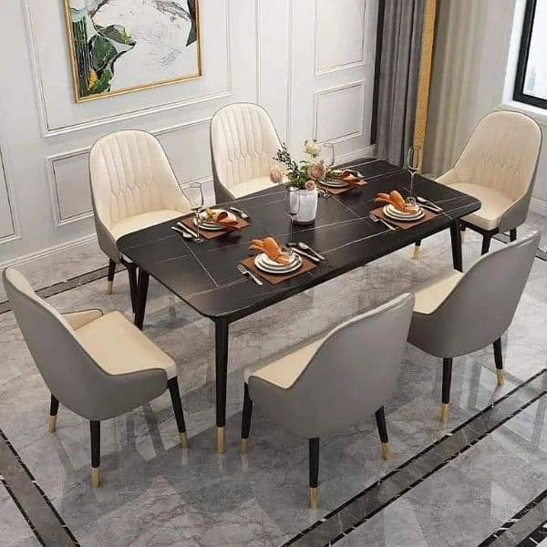 Dining Table Six Chairs 1
