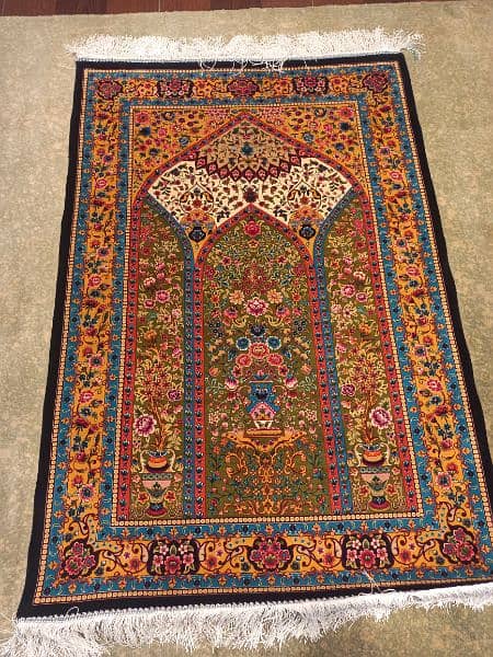 Persian qom silk replica carpets 12