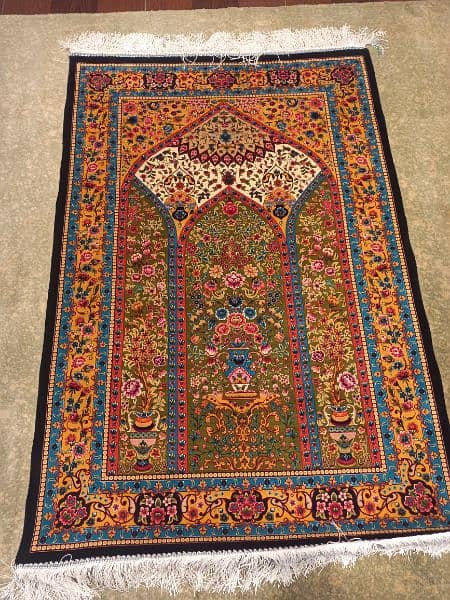 Persian qom silk replica carpets 8