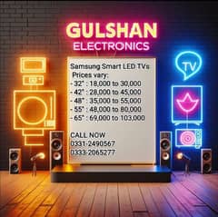 TODAY SALE BUY SAMSUNG SMART LED TV ALL SIZE IN REASONABLE PRICE
