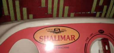 Shalimar washing machine 0