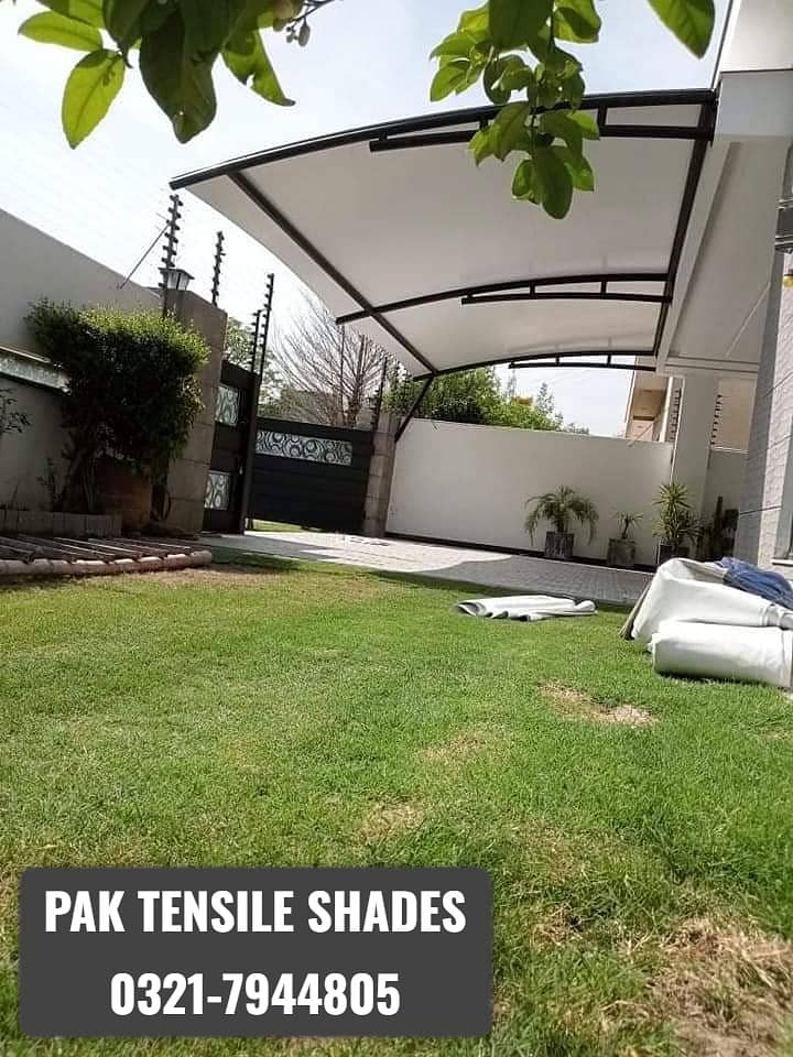 Tensile shades / car parking shades / shades / sheds / porch sheds 5