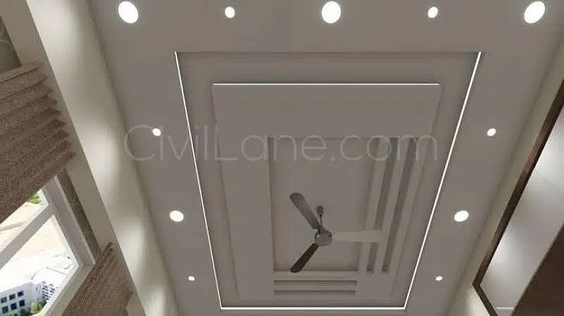 POP Ceiling Pvc Wall Paneling Roof Ceiling Gypsum Ceiling 11