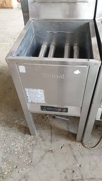 Commercial deep fryer single tank 16L oil cap & China pizza oven's 3