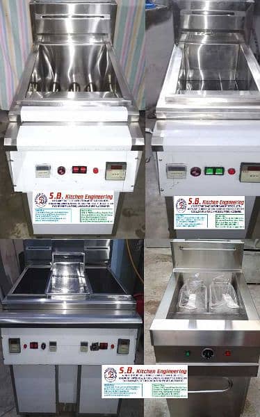 Commercial deep fryer single tank 16L oil cap & China pizza oven's 4