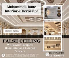 false ceiling/pop ceiling/Gypsum Panel Ceiling/pvc ceiling/wallpapers