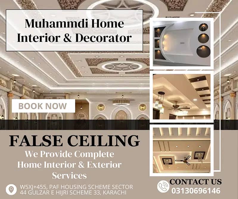 False Ceiling/Plastic Paris Ceiling/pop Ceiling/All Ceiling work 2