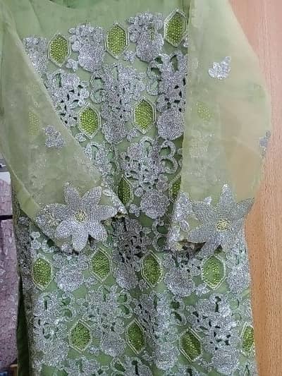 light green original formal dress